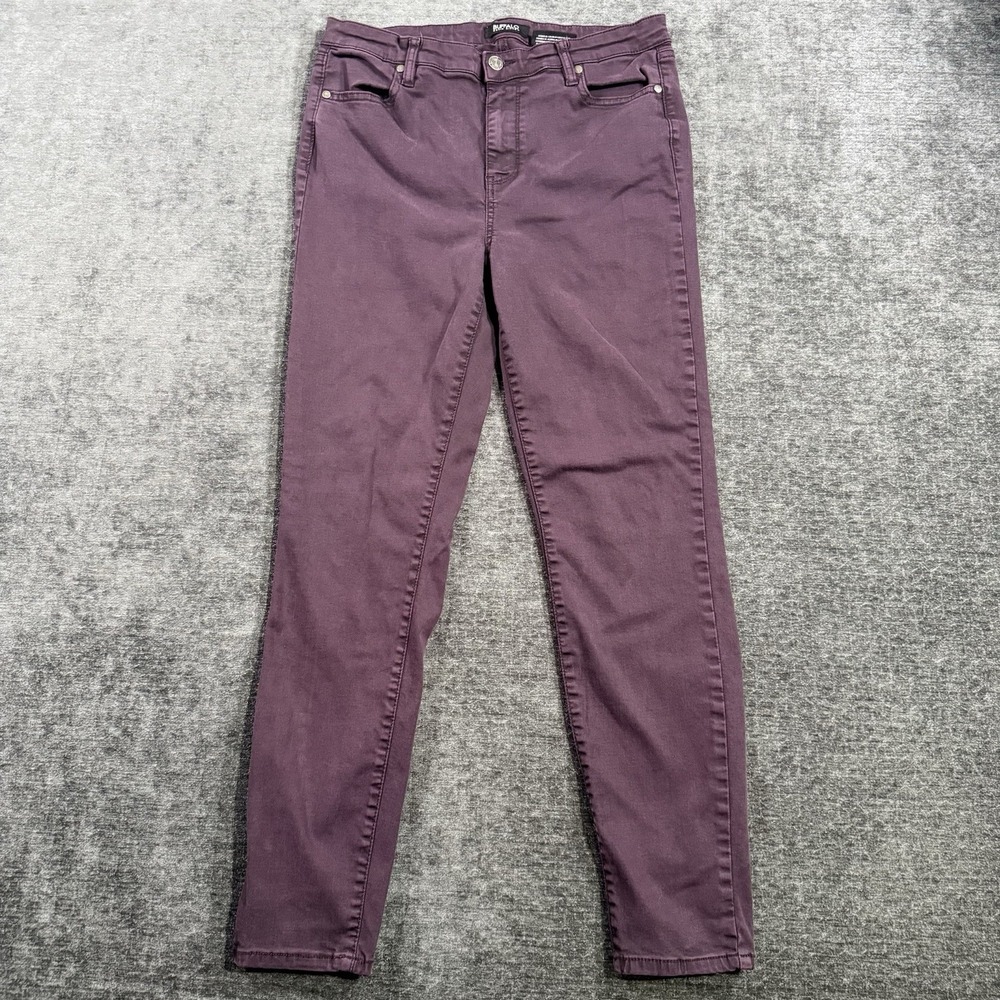 Buffalo‎ David Bitton Hanna High Rise Skinny Jeans Stretch Purple Women's 10/30